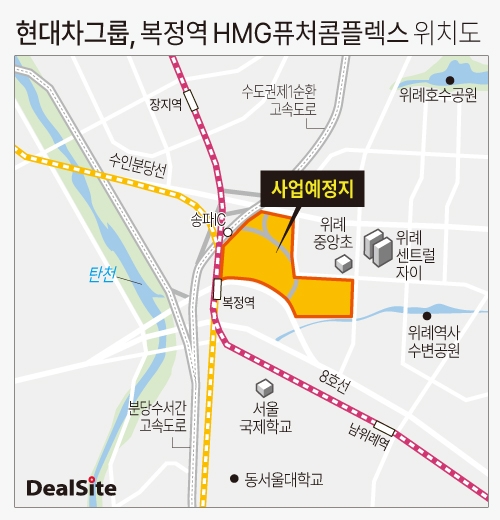 현대차그룹, 복정역 HMG퓨처콤플렉스 위치도.jpg