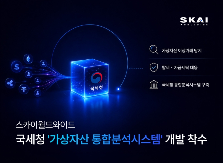 [스카이월드와이드] 국세청 '가상자산 통합분석시스템' 개발 착수 이미지.jpg