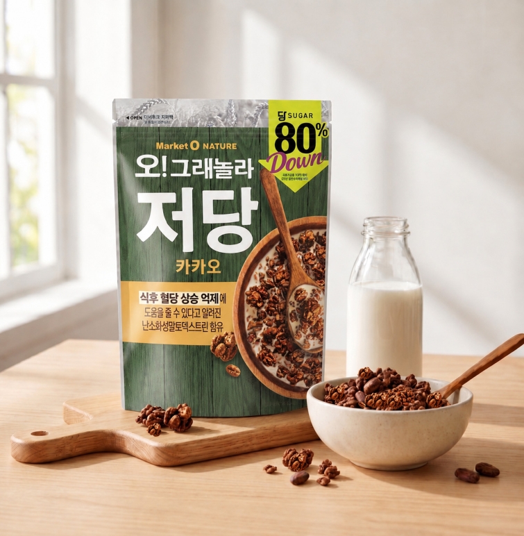 [오리온 사진자료] 오리온 마켓오네이처 오그래놀라 저당 카카오 제품 이미지.jpg
