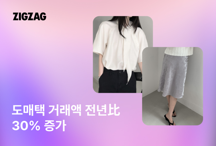 [260723] 카카오스타일 보도자료_지그재그, ‘도매택’ 거래액 전년比 30%↑...도매 상품 찾는 고객 늘었다.png