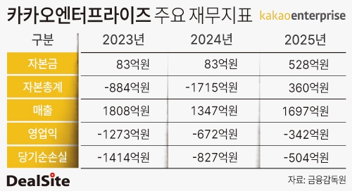 카카오엔터프라이즈 주요 재무지표 최령.jpg