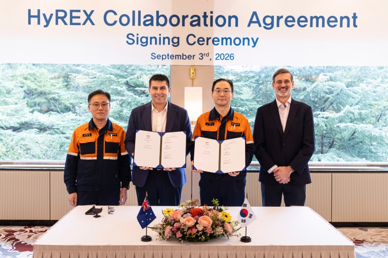 포스코가 3일 호주 BHP사와 수소환원제철 협력 계약(HyREX Collaboration Agreement)를 체결했다.jpg