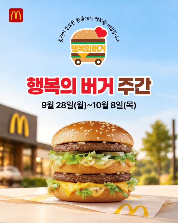 [보도사진] 한국맥도날드가 9월 28일부터 10월 8일까지 전국 지역아동센터를 대상으로 2026년 3분기 ‘행복의 버거 주간’을 진행하고 지역사회에 따뜻한 응원의 마음을 전한다.jpg