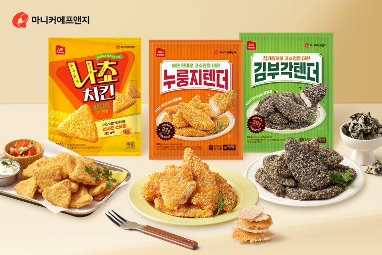 [보도자료 사진A]마니커에프앤지, 이색 신제품 3종 출시...나쵸·누룽지·김부각과 치킨의 만남.jpg