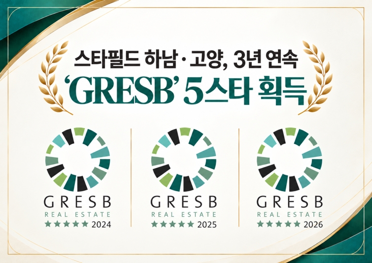 [신세계프라퍼티 사진] 신세계프라퍼티, 3년 연속 ‘GRESB’ 5스타 획득 (1).jpg